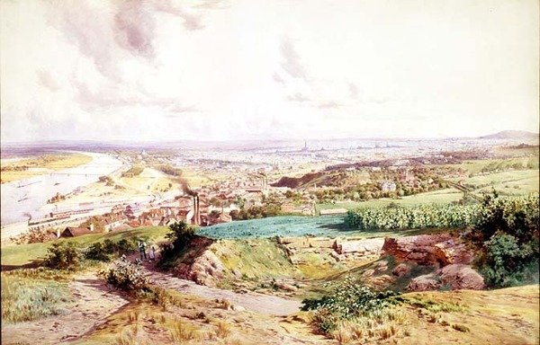 Wien fra nord af Ludwig Hans Fischer