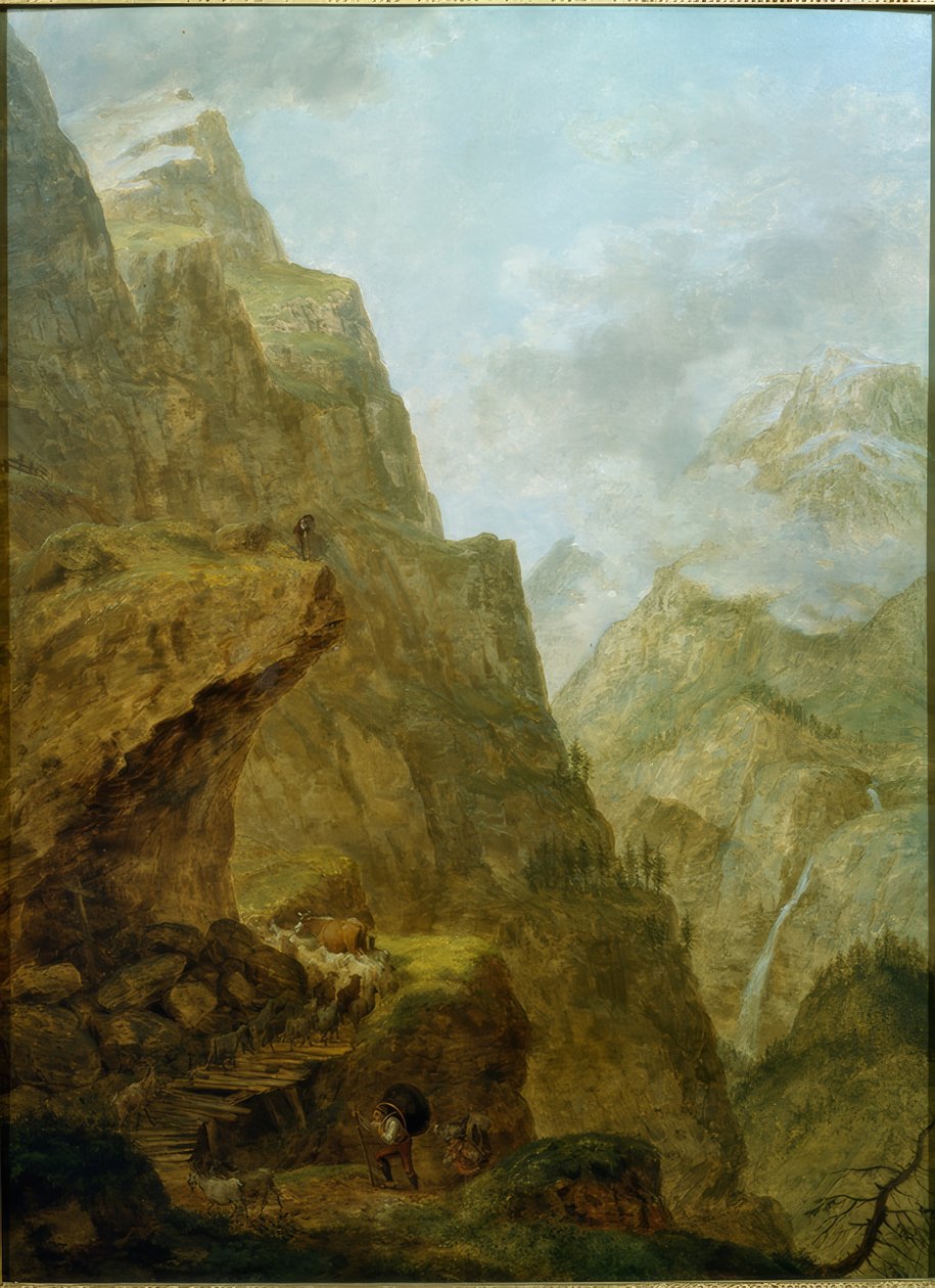 På Klausen-passet med Sennenzug af Ludwig Hess