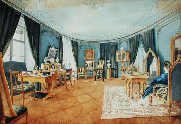 Et kunstnerværelse i Wien af Ludwig Hild