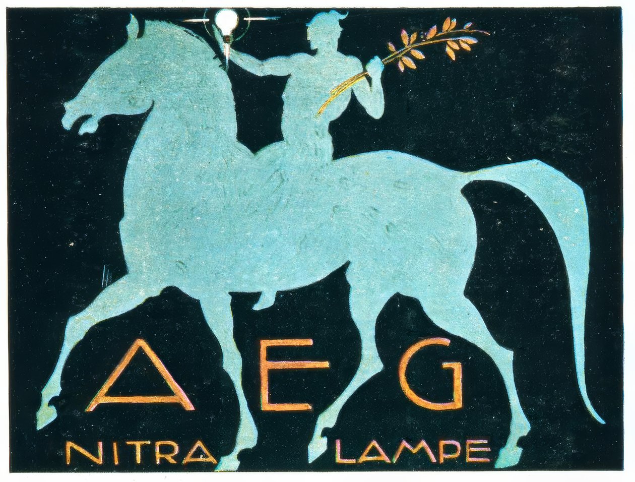AEG / NITRA LAMPE af Ludwig Hohlwein