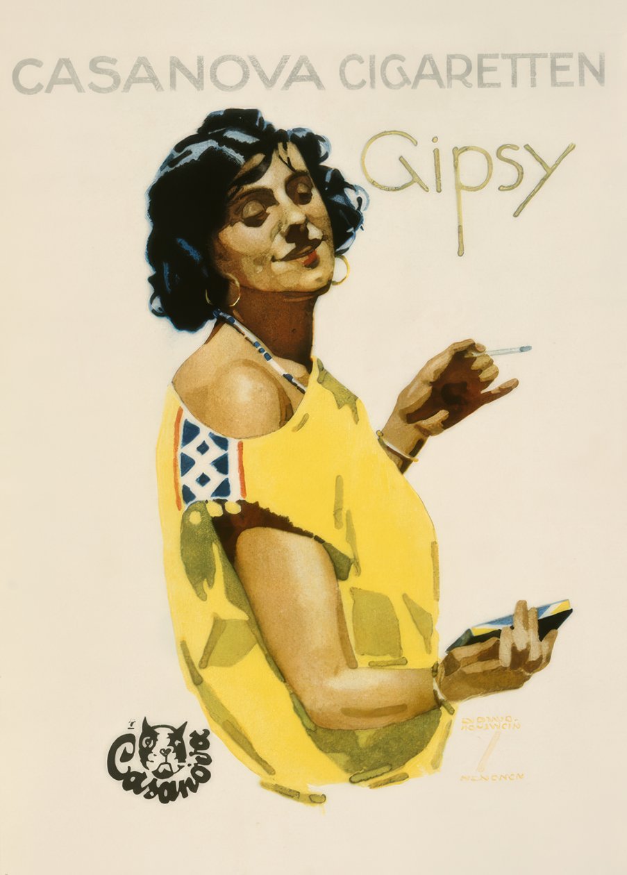 Casanova Cigaretten Gipsy af Ludwig Hohlwein