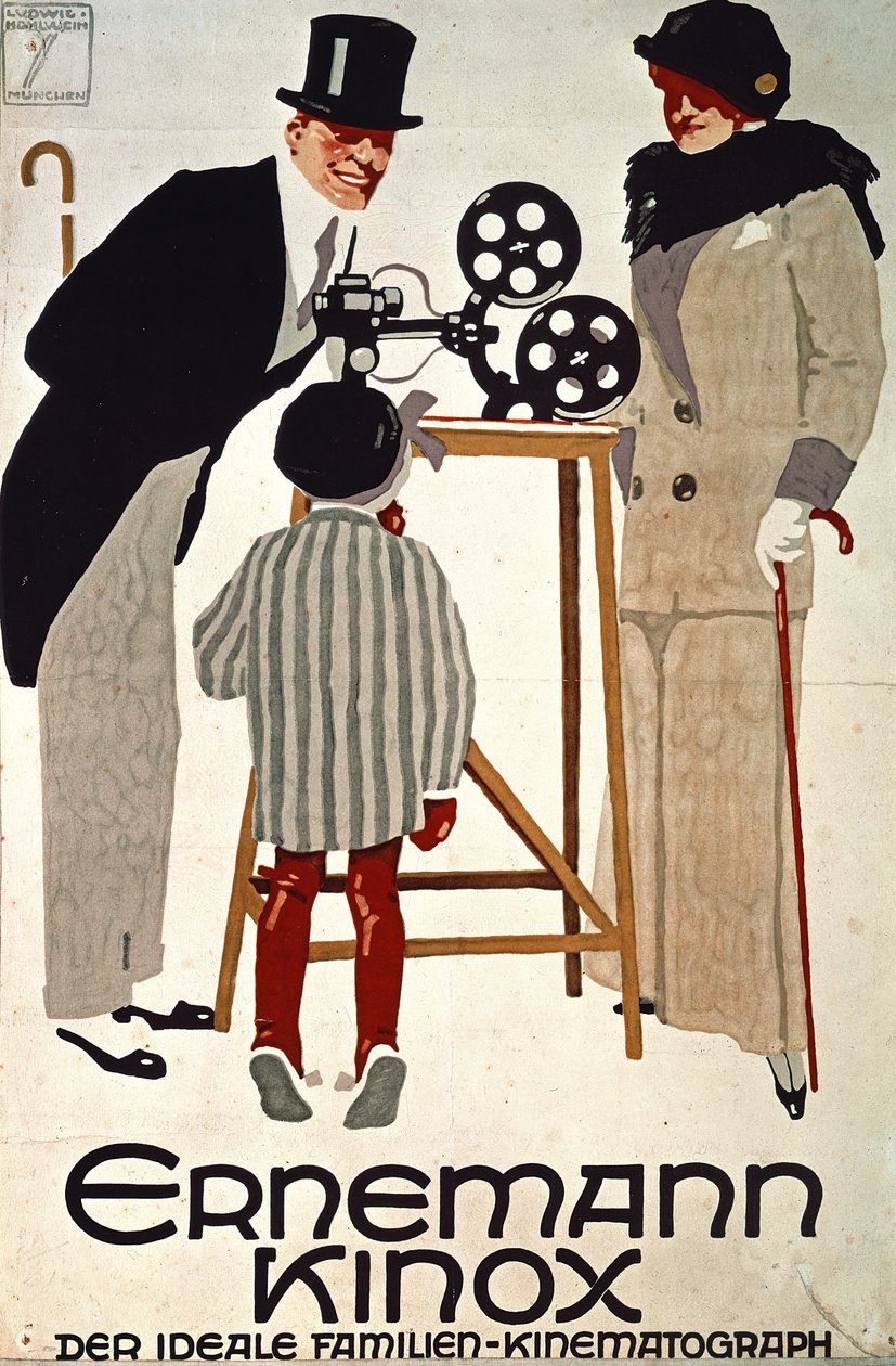 Ernemann Kinox, Der Ideale Familien Kinematograph (The Ideal Family Cine-camera), Tyskland af Ludwig Hohlwein