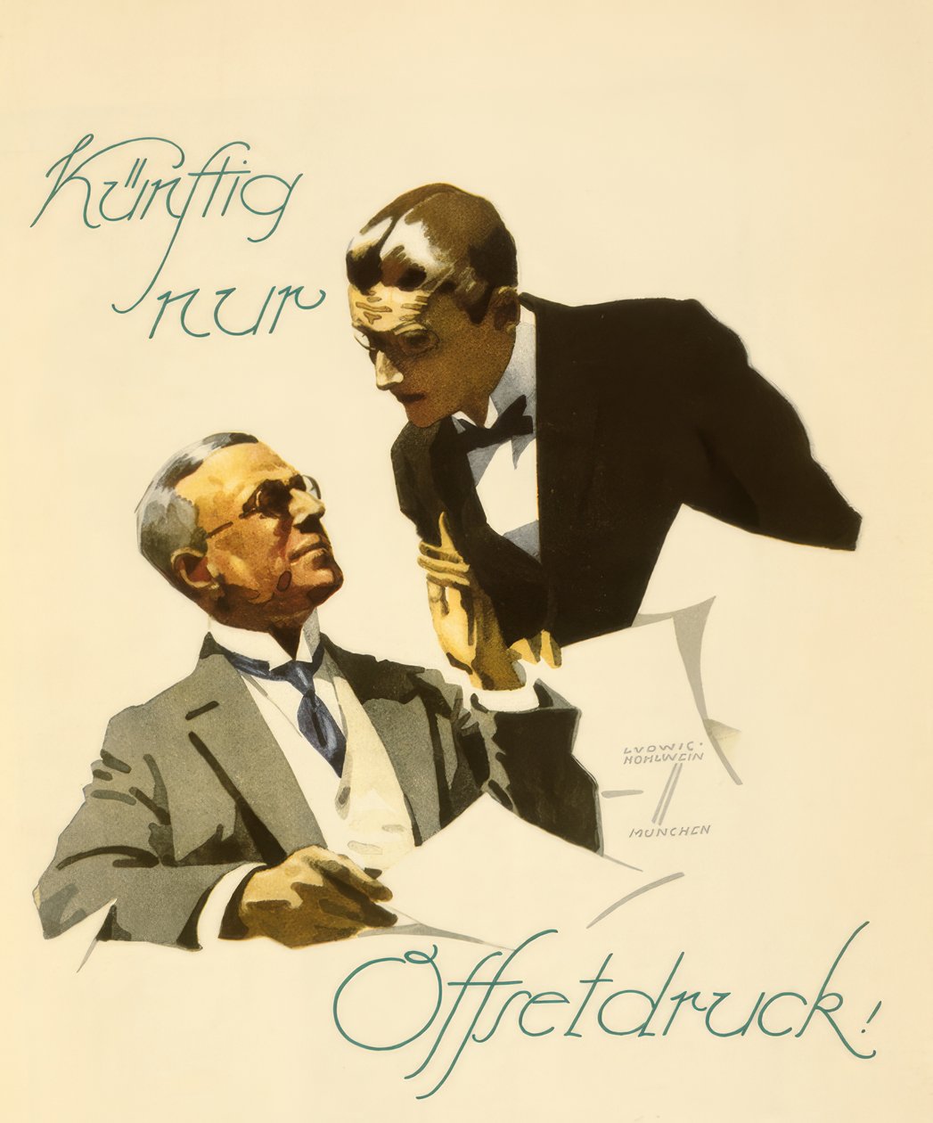 Fremover kun offsettryk! af Ludwig Hohlwein