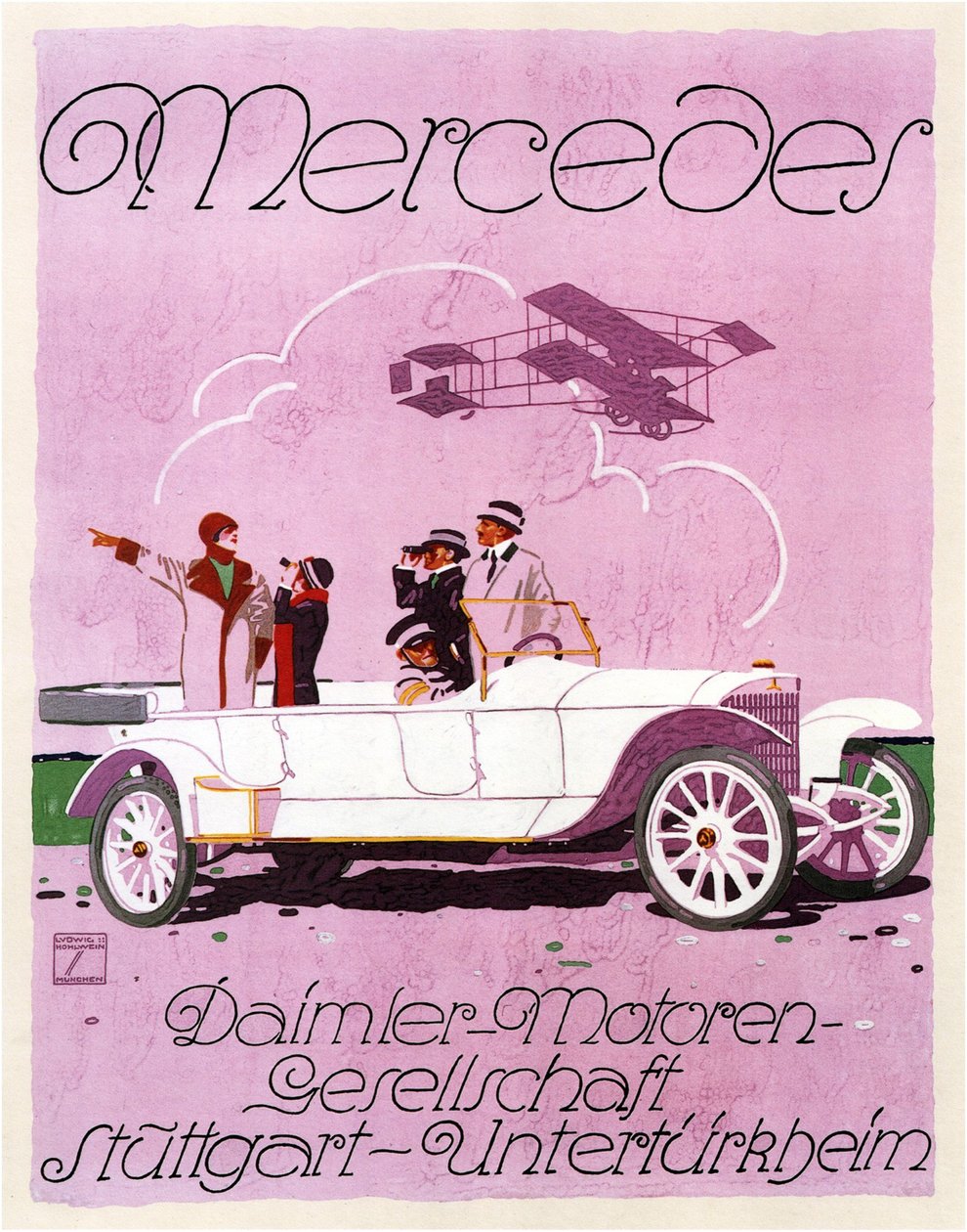 Mercedes, 1914 af Ludwig Hohlwein