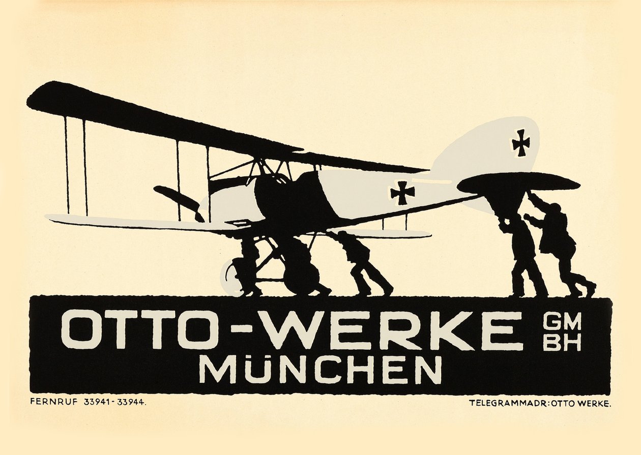Otto-Werke, München, ca. 1915 af Ludwig Hohlwein