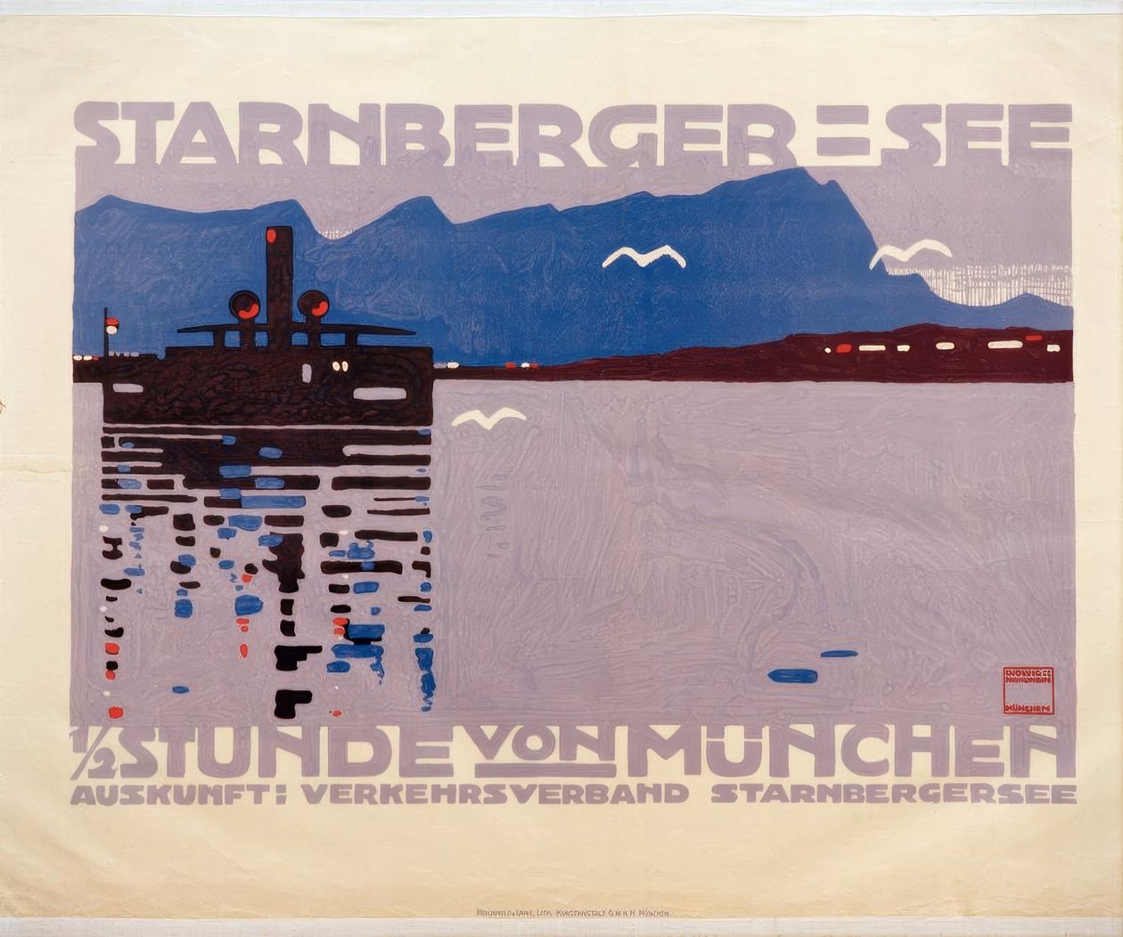 Starnberger See (Oberbayern). af Ludwig Hohlwein