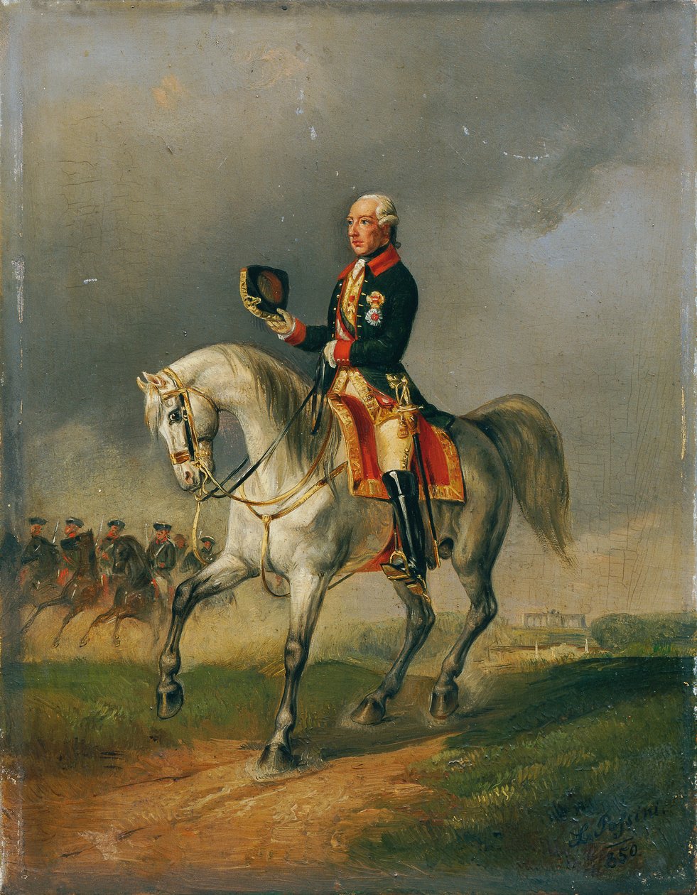 Kaiser Joseph II. gentage af Ludwig Johann Passini