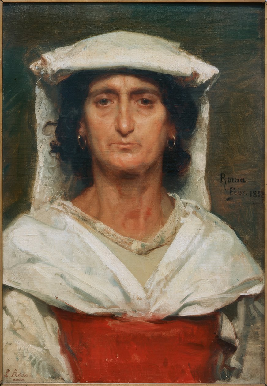 Alte Römerin af Ludwig Knaus