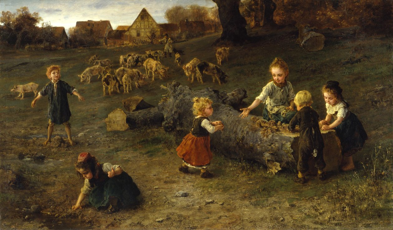 Muddertærter, 1873 af Ludwig Knaus