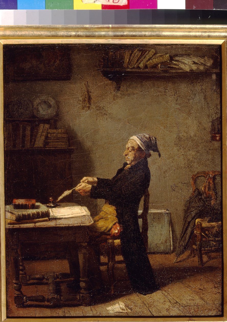 Videnskabsmand i arbejde af Knaus, Ludwig (1829-1910). Olie på træ. State A. Pushkin Museum of Fine Arts, Moskva af Ludwig Knaus