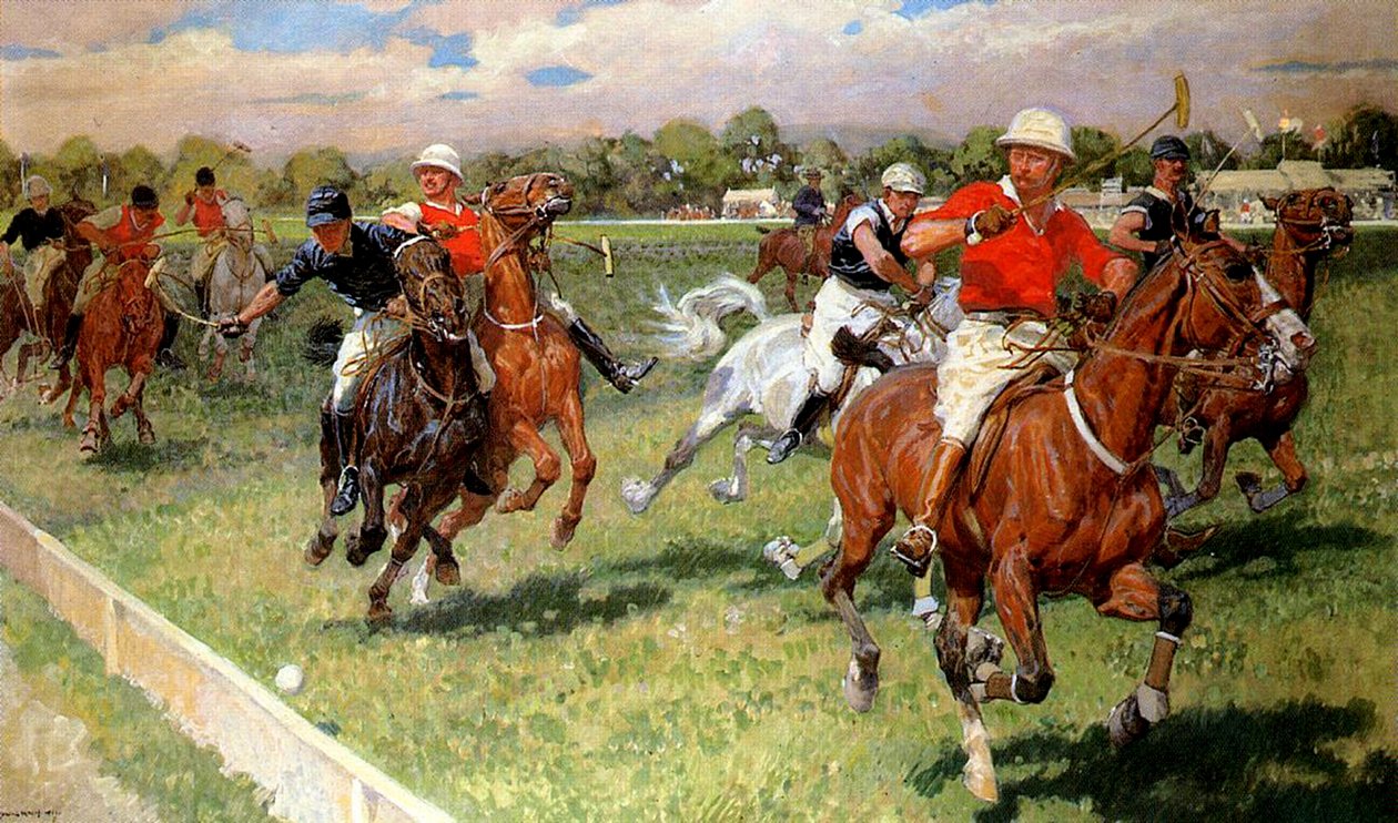 A Game of Polo, 1911 af Ludwig Koch