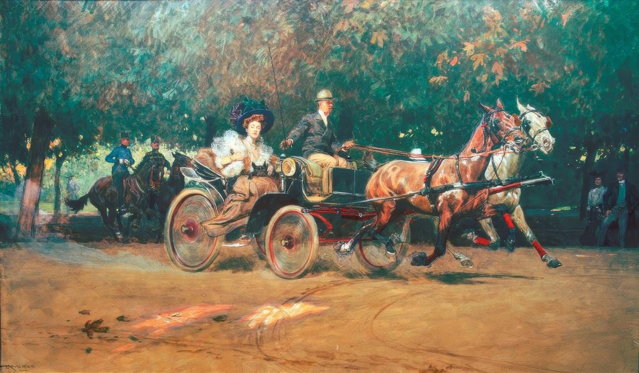 Fru Sacher i par af Ludwig Koch