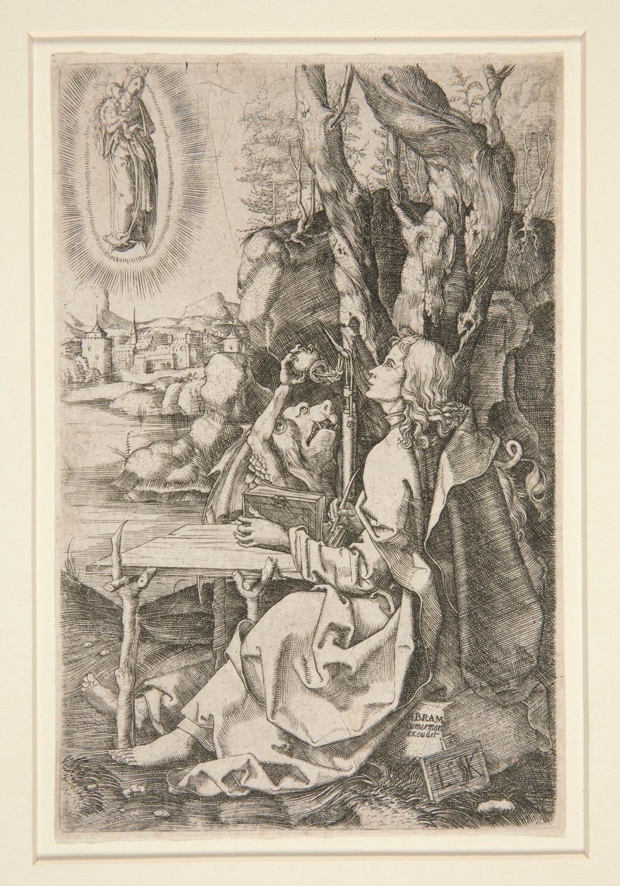 St. John på øen Patmos af Ludwig Krug