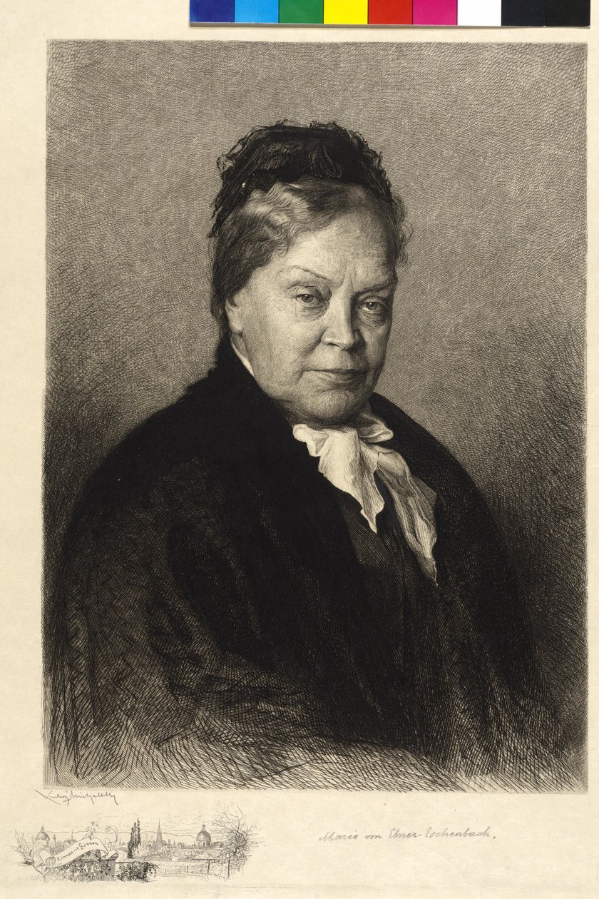 Marie von Ebner-Eschenbach af Ludwig Michalek