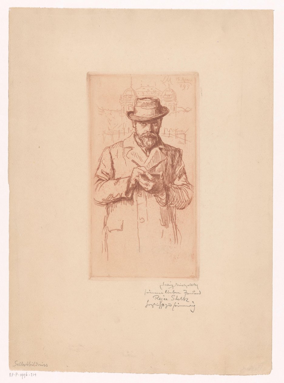 Selvportræt af Ludwig Michaleck af Ludwig Michalek