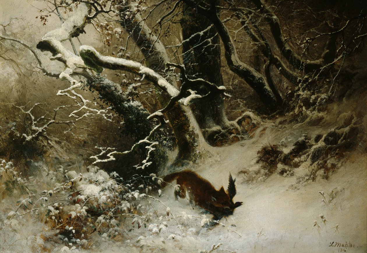 Vinterlandskab af Ludwig Munthe