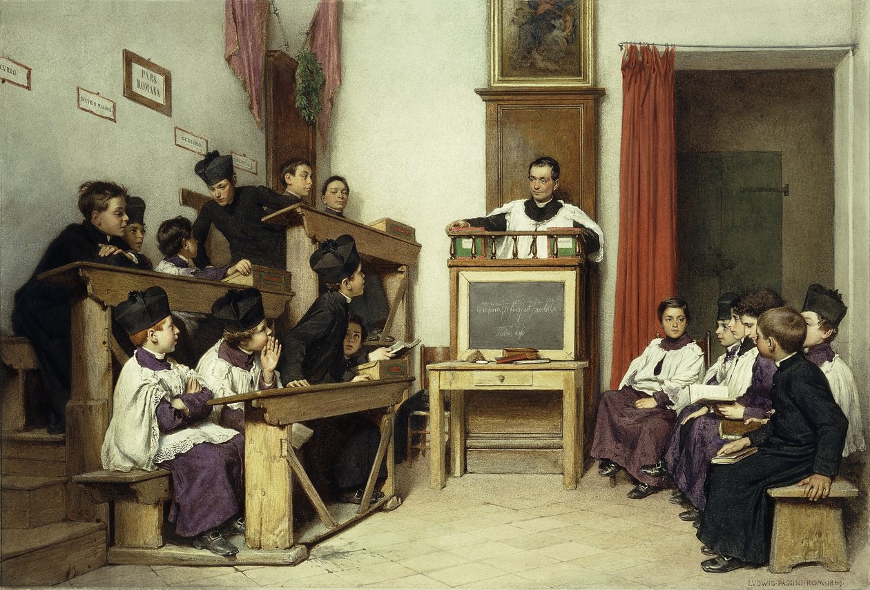 Latinklassen, 1869 af Ludwig Passini