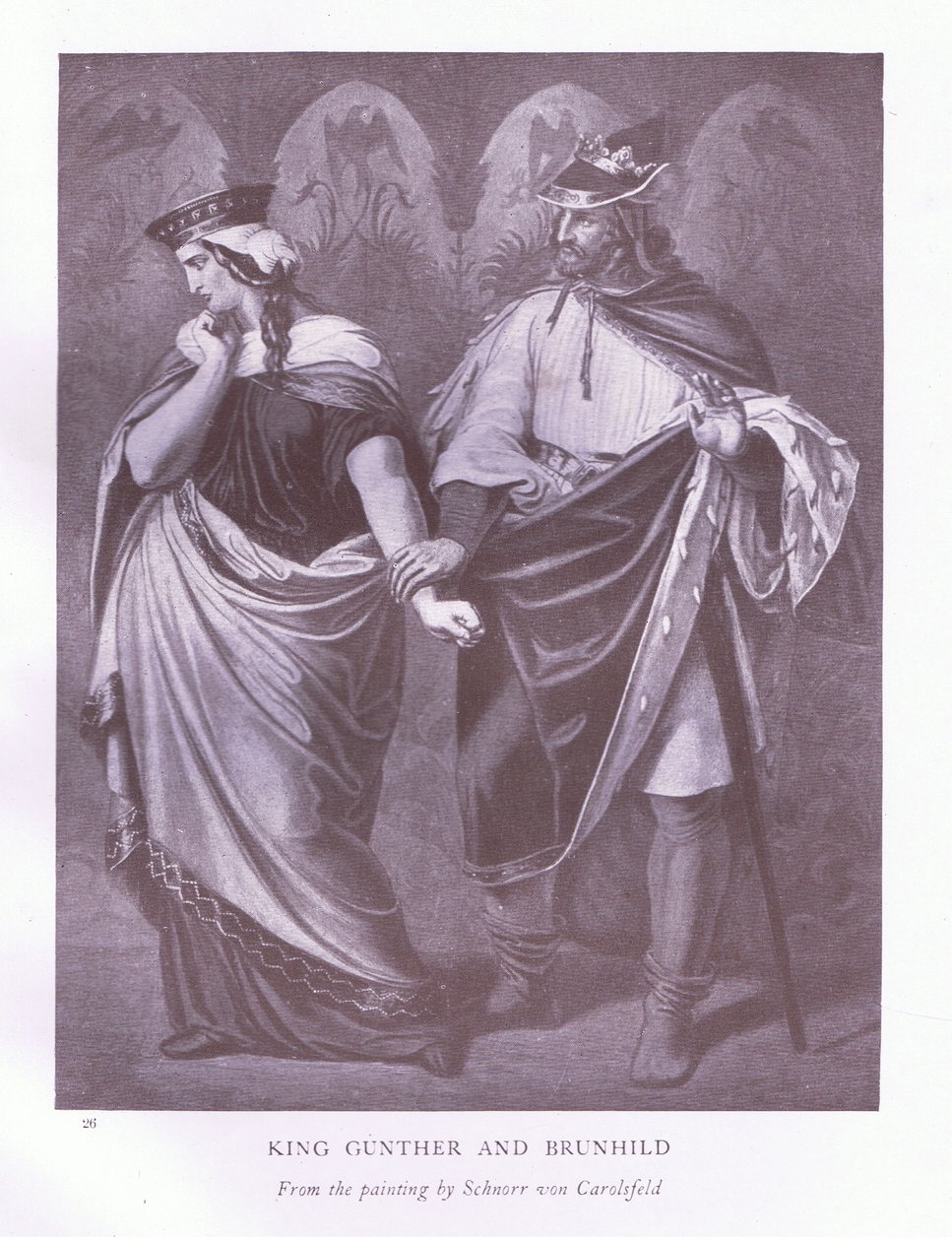 Kong Gunther og Brunhild af Ludwig Schnorr von Carolsfeld