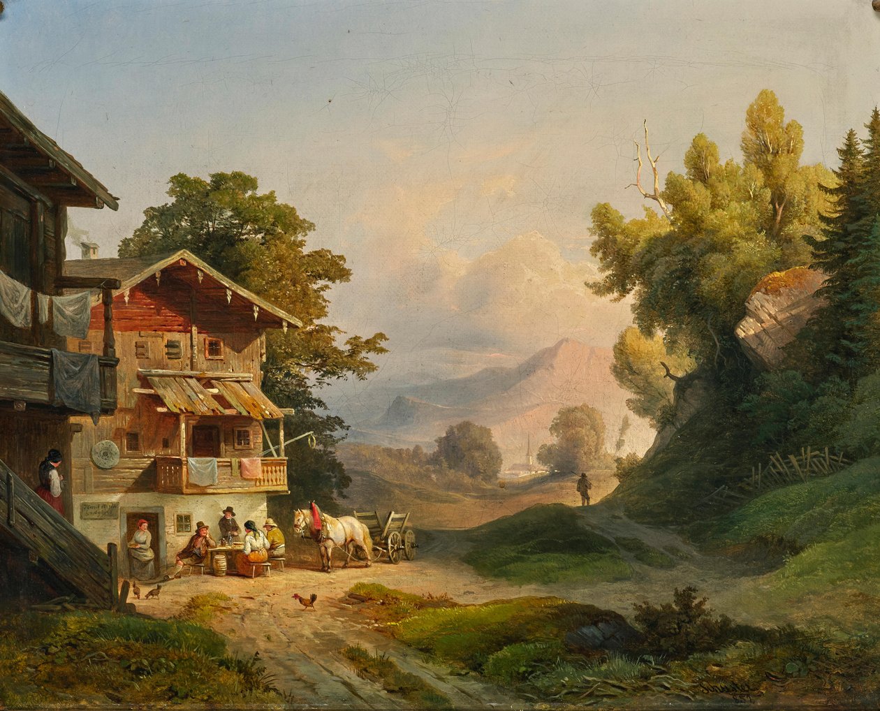 Ludwig Schusters middagshvil 1852 af Ludwig Schuster