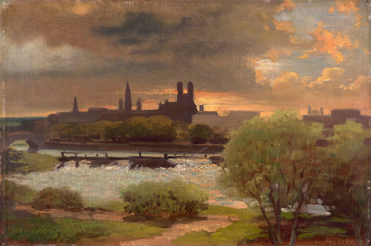Udsigt over München af Ludwig Thiersch