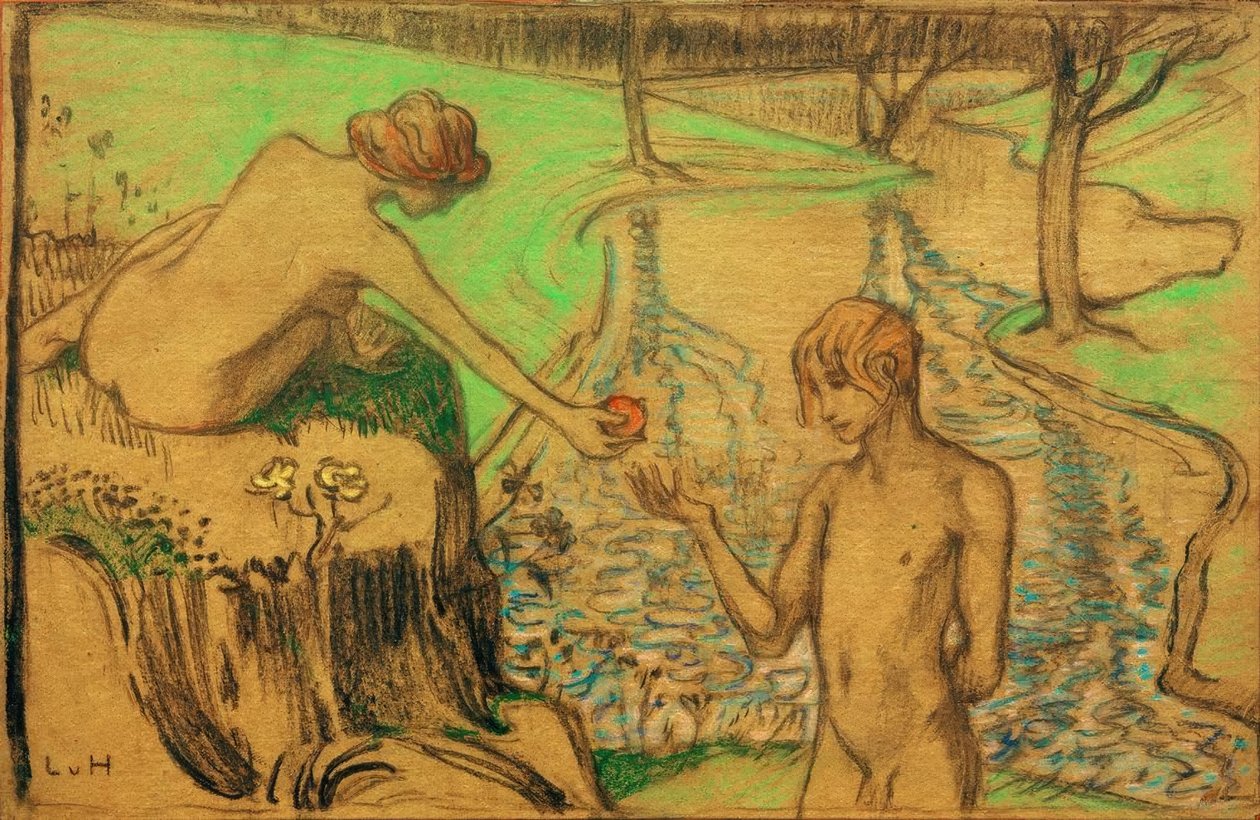 Adam og Eva af Ludwig von Hofmann
