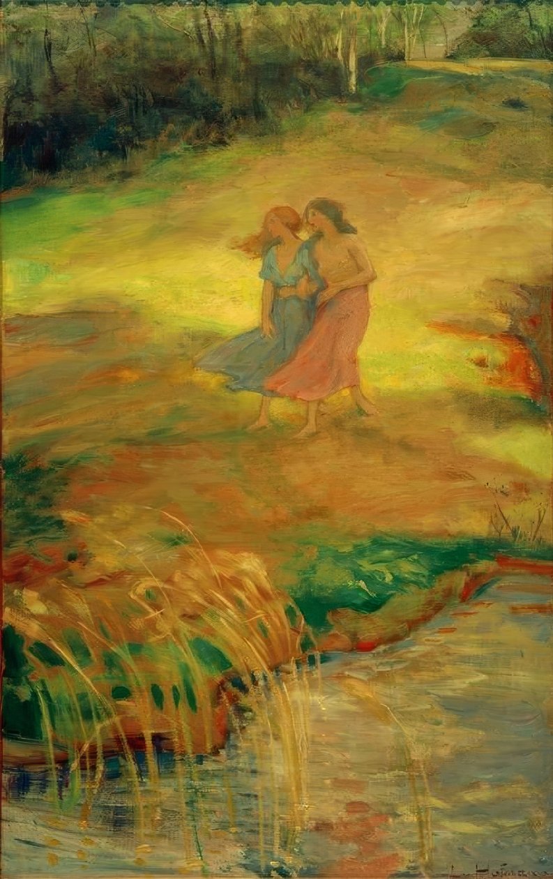 Aprilsonne af Ludwig von Hofmann