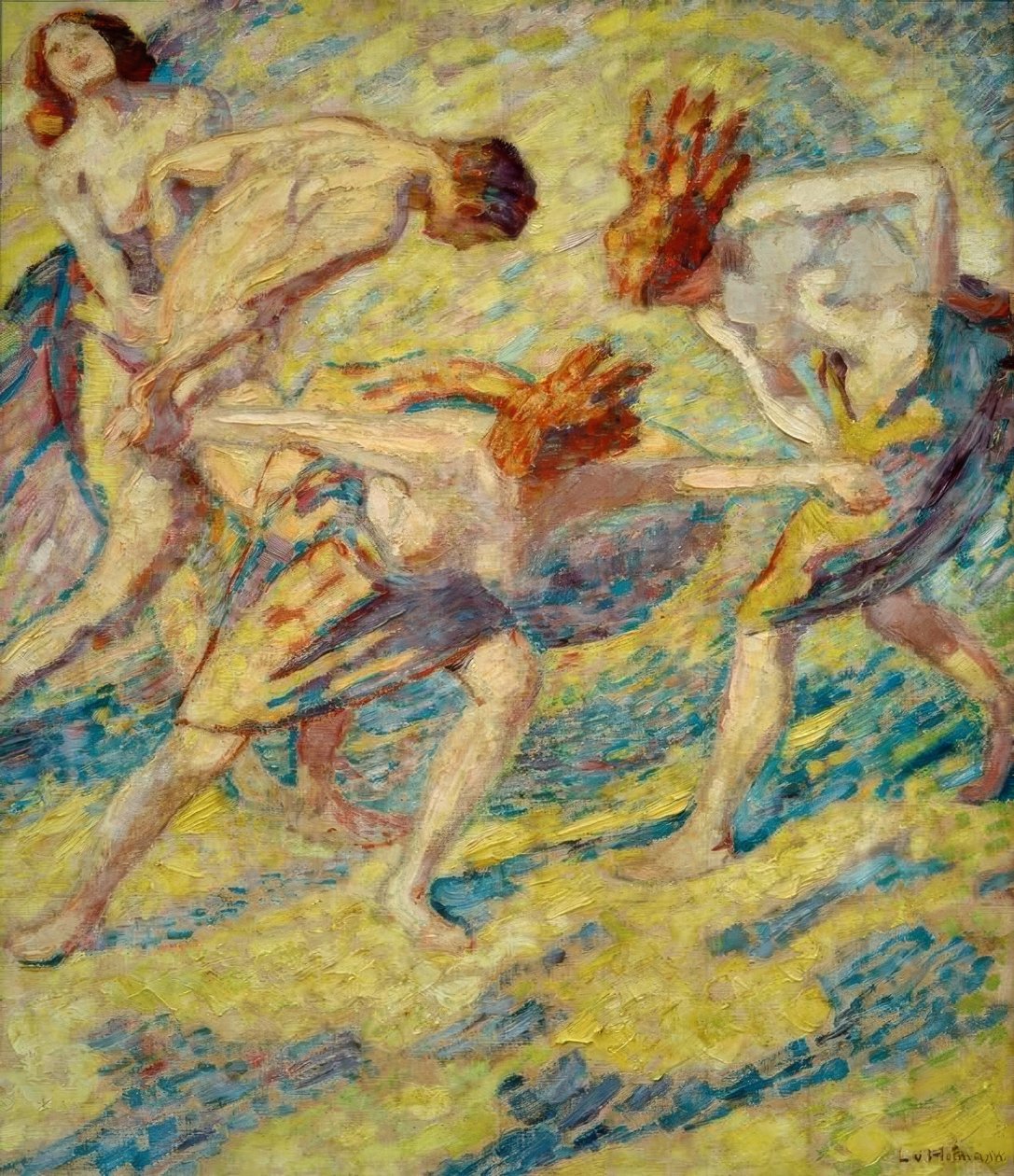 Danse vortex af Ludwig von Hofmann
