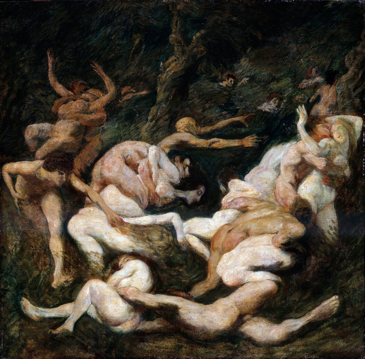 Kvinders bortførelse, det 20. århundrede. af Ludwig von Hofmann