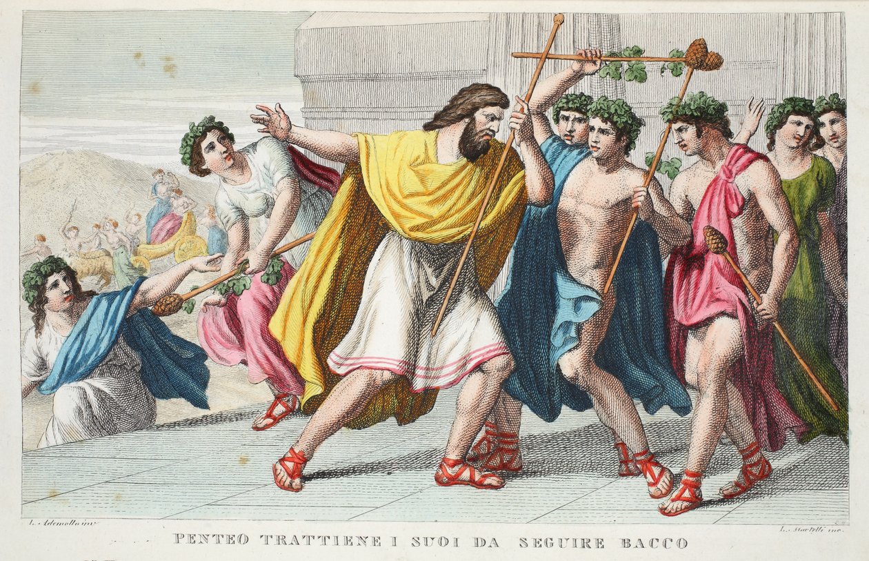 Pentheus forfølger Bacchus