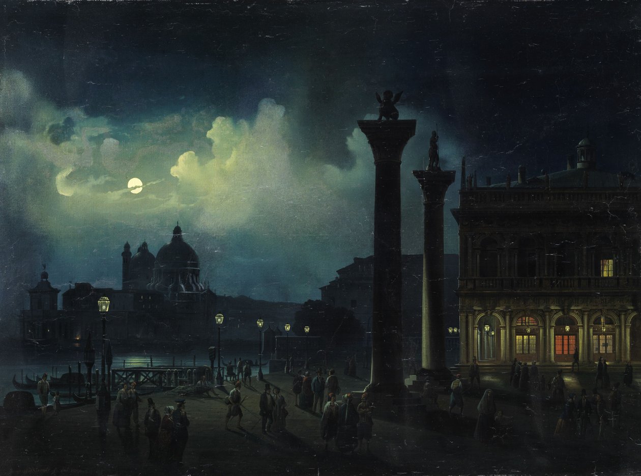 Venedig i måneskin af Luigi Bartezzaghi
