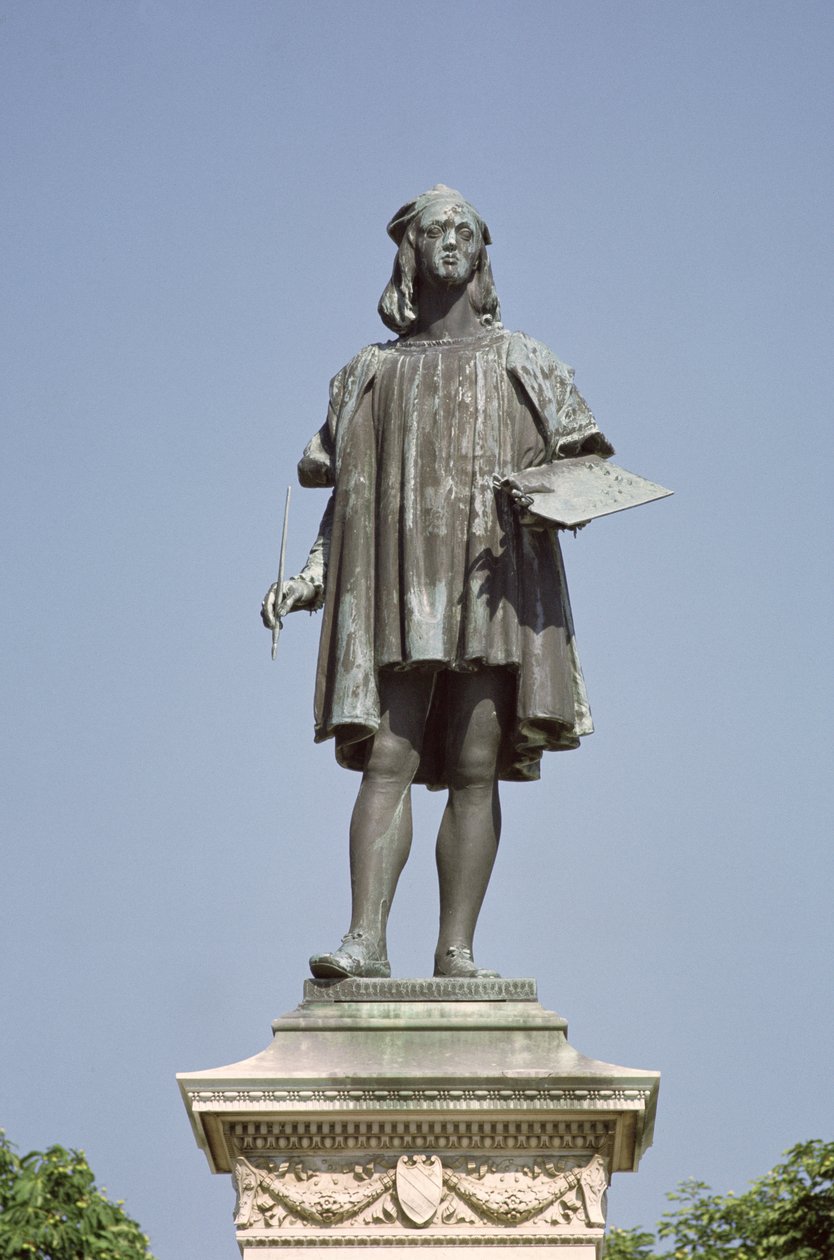 Statue af Raphael Sanzio af Urbino, 1897 (foto) af Luigi Belli