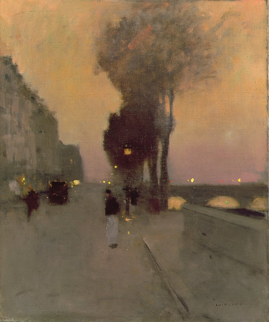 Quai Bourbon, Paris af Luigi Loir