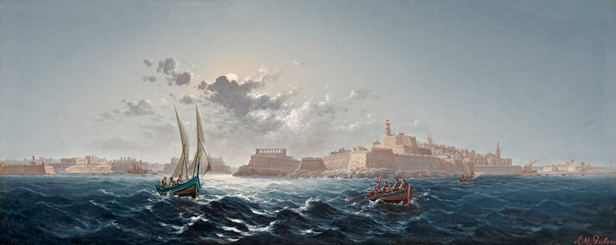 St. Elmo, Valletta, Malta - Måneskin af Luigi Maria Galea