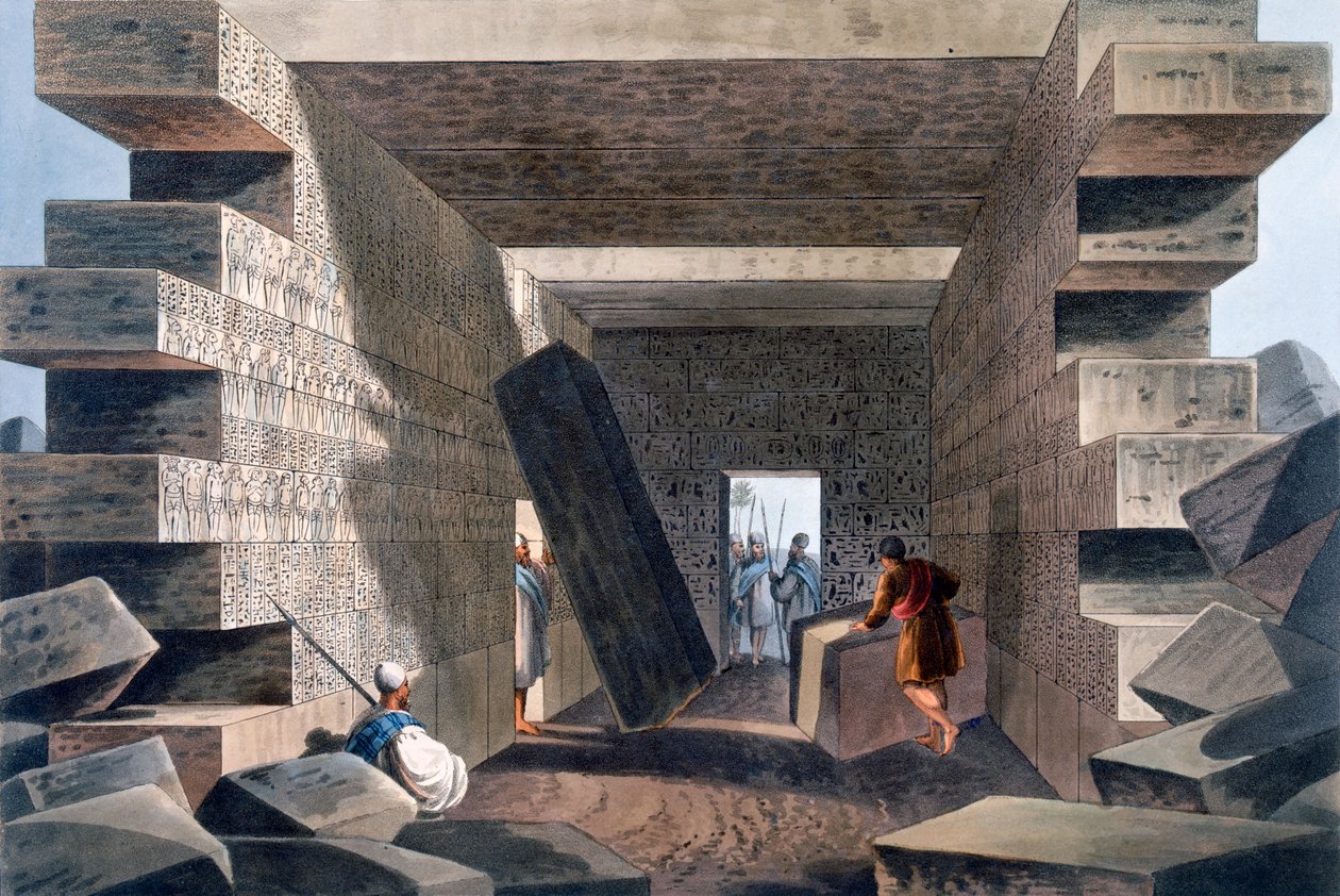 Interiør af Jupiter Ammons tempel, nær Alexandria, plade 71 fra 