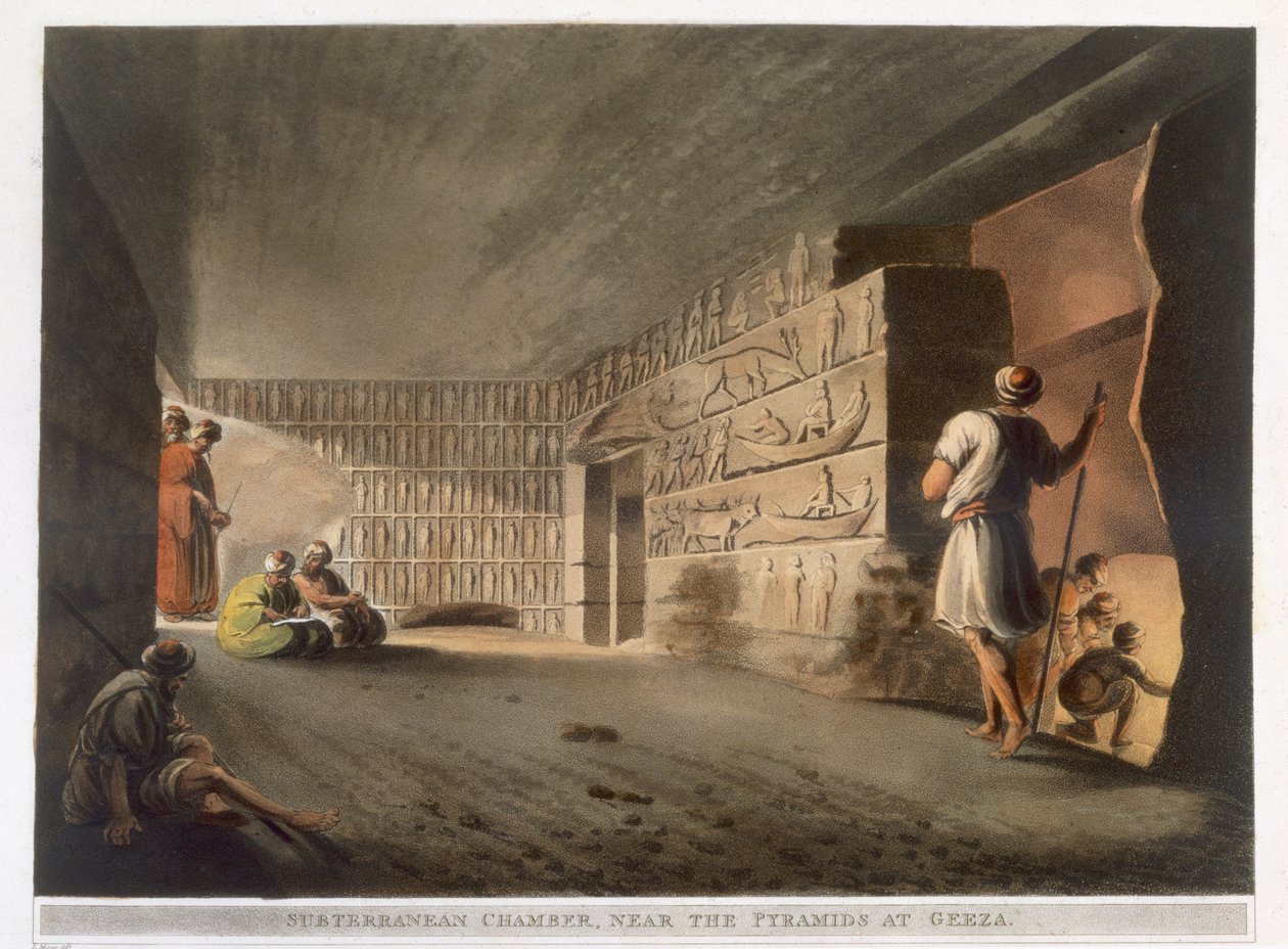 Subterranean Chamber nær pyramiderne i Giza, plan 9 fra 