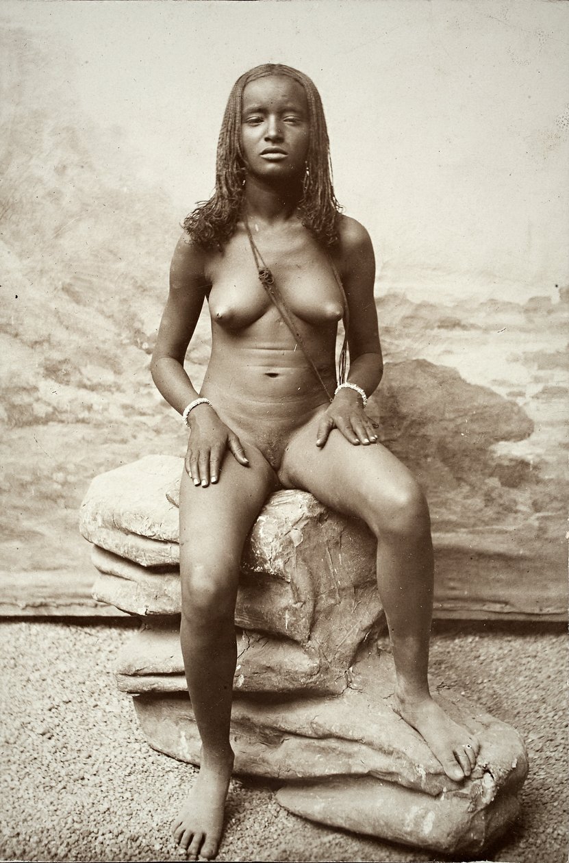 Kvinde, Eritrea, ca. 1880-90 (gelatinesølvtryk) af Luigi Naretti