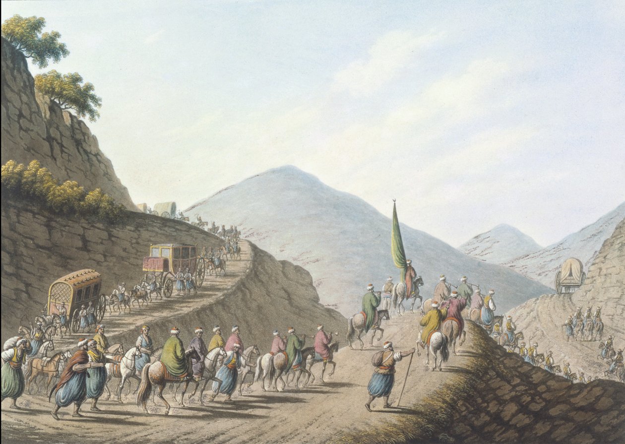 Balkanbjerget, tallerken 2, pub. af William Watts af Luigi (after) Mayer