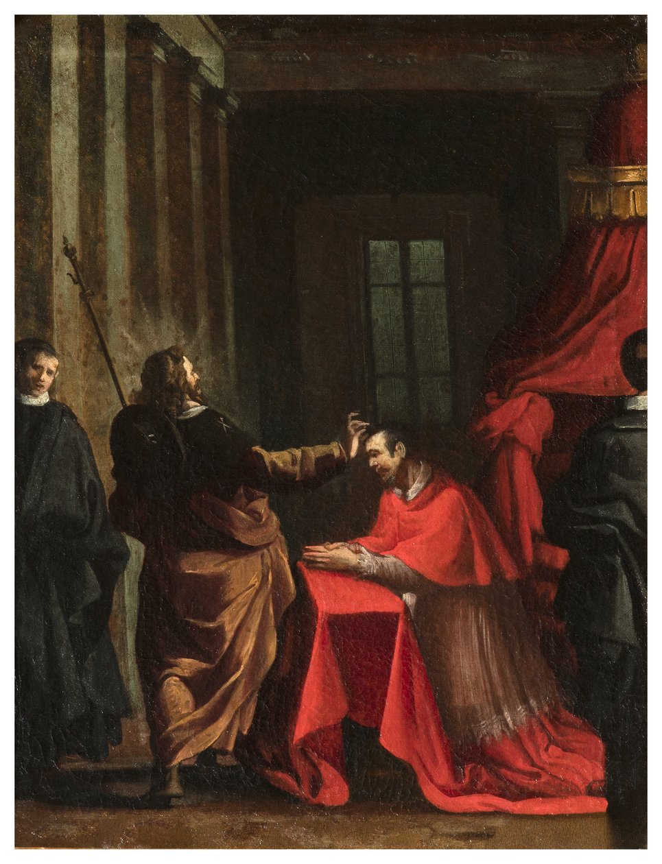North Transept, San Roccos alter 1635, 45, Genovesino 1645, Signatura del Cardinal, malet nederst til højre af Luigi Miradori