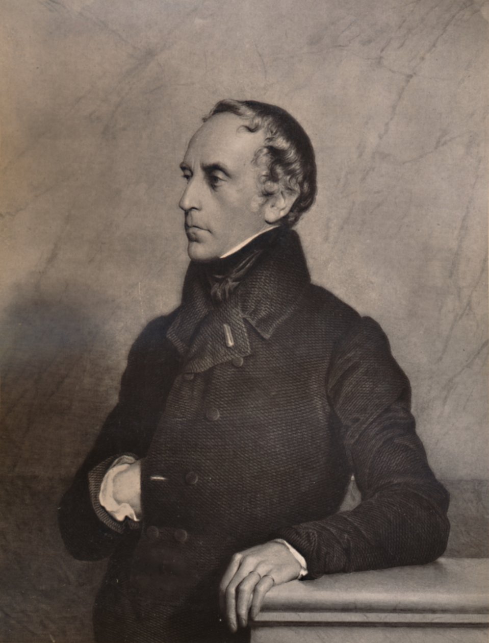 Francois Pierre Guillaume Guizot, fransk politiker og historiker, 1800-tallet 1894 af Luigi Calamatta