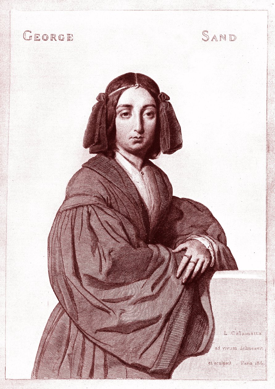 George SAND (1804-1876) af Luigi Calamatta