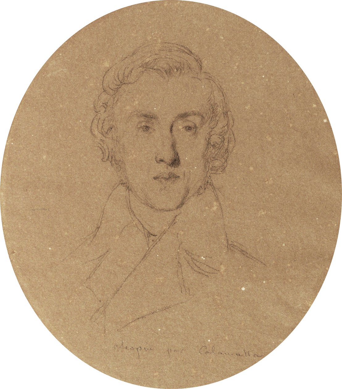 Portræt af Fryderyk Chopin af Luigi Calamatta