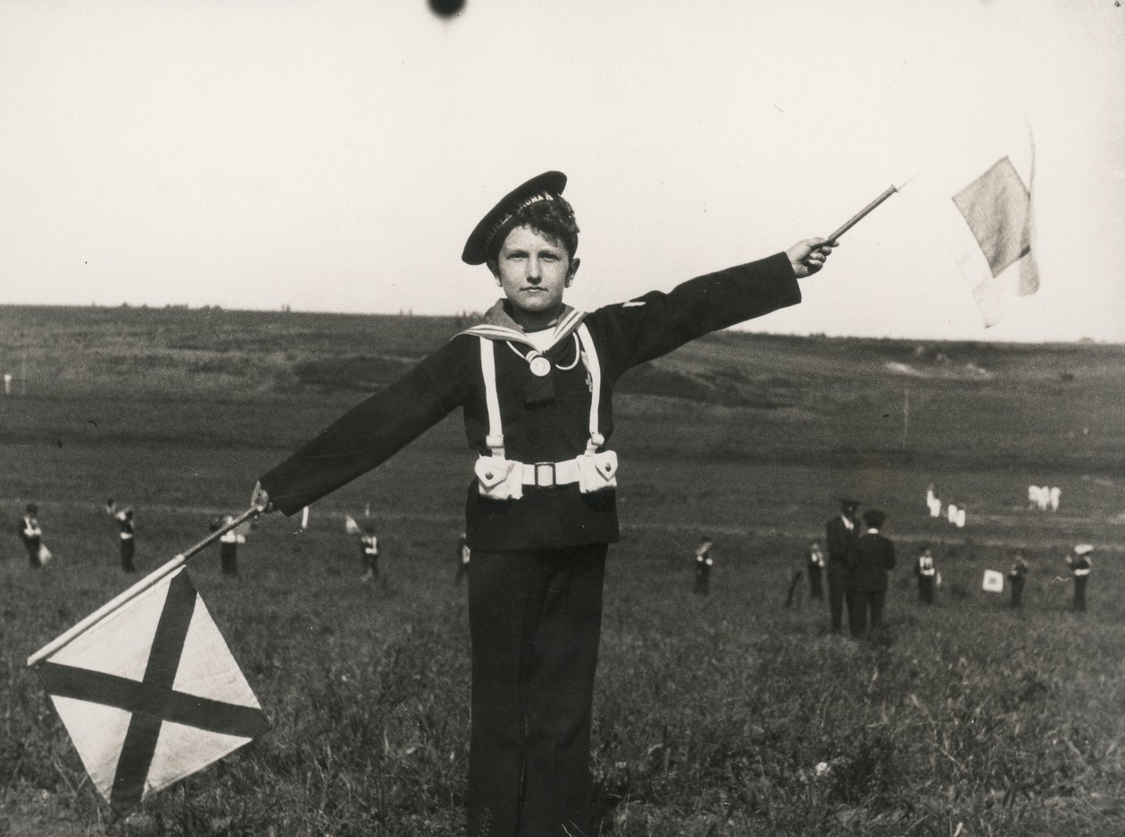 Balilla med signaler fra flåden af Luigi Leoni