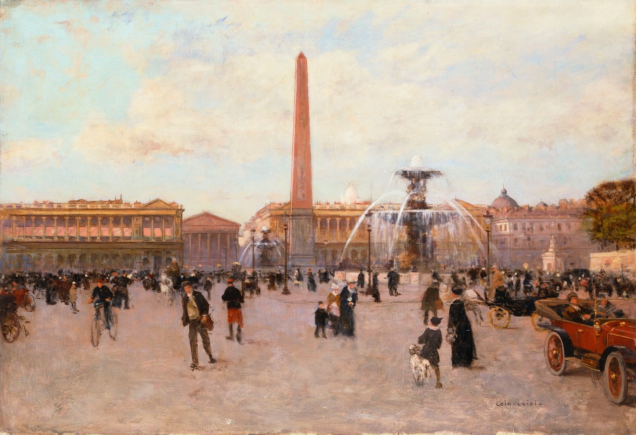 Place de la Concorde, af Luigi Loir