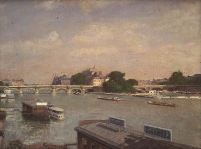 Ile de la Cite, Paris af Luigi Loir