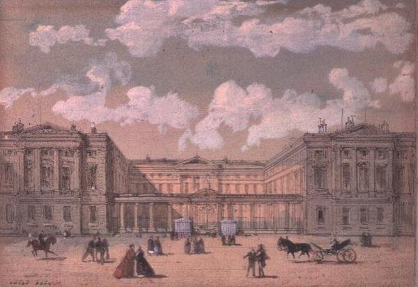 Udsigt over Versailles af Luigi Loir