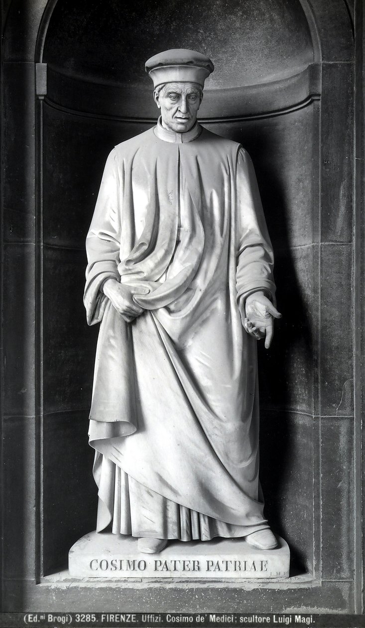 Statue af Cosimo de Medici af Luigi Magi