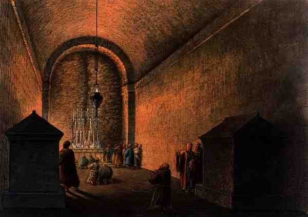 Kapel af Mount Calvary, i Jerusalem, fra 