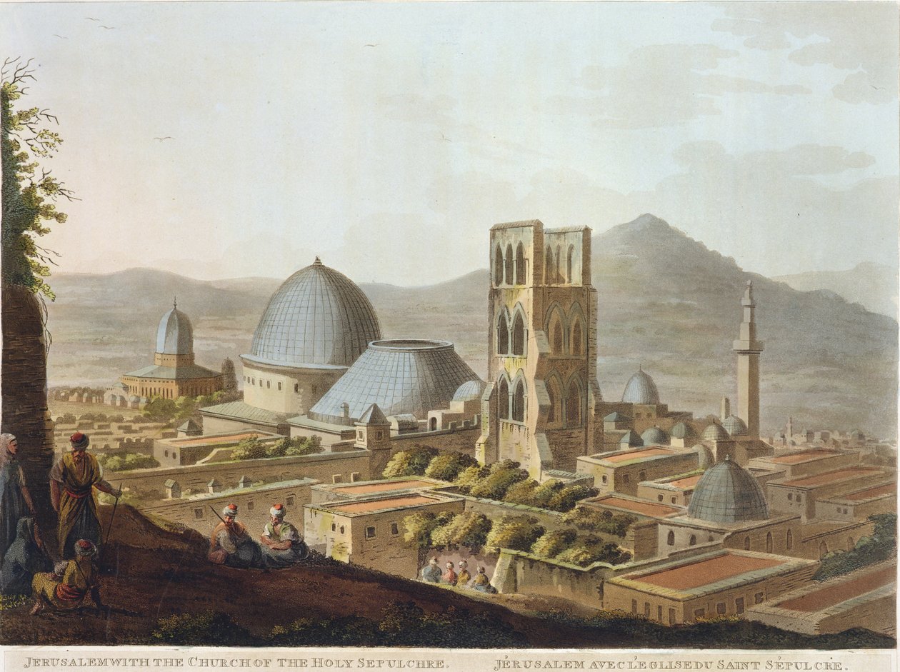 Jerusalem med Den Hellige Gravs Kirke, plade 3 fra 