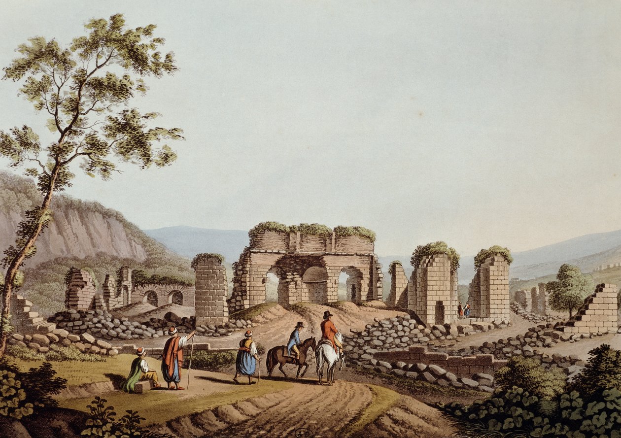 Rester af Dianatemplet i Efesos af Luigi Mayer