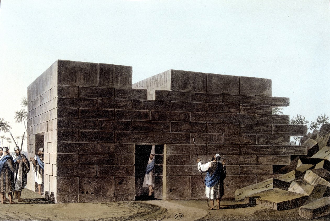 Jupiter Ammons tempel i Libyen. Med udsigt til det osmanniske herredømme i Europa i Asien og andre middelhavsøer. Fra en original tegning af Luigi Mayer, London af Luigi Mayer